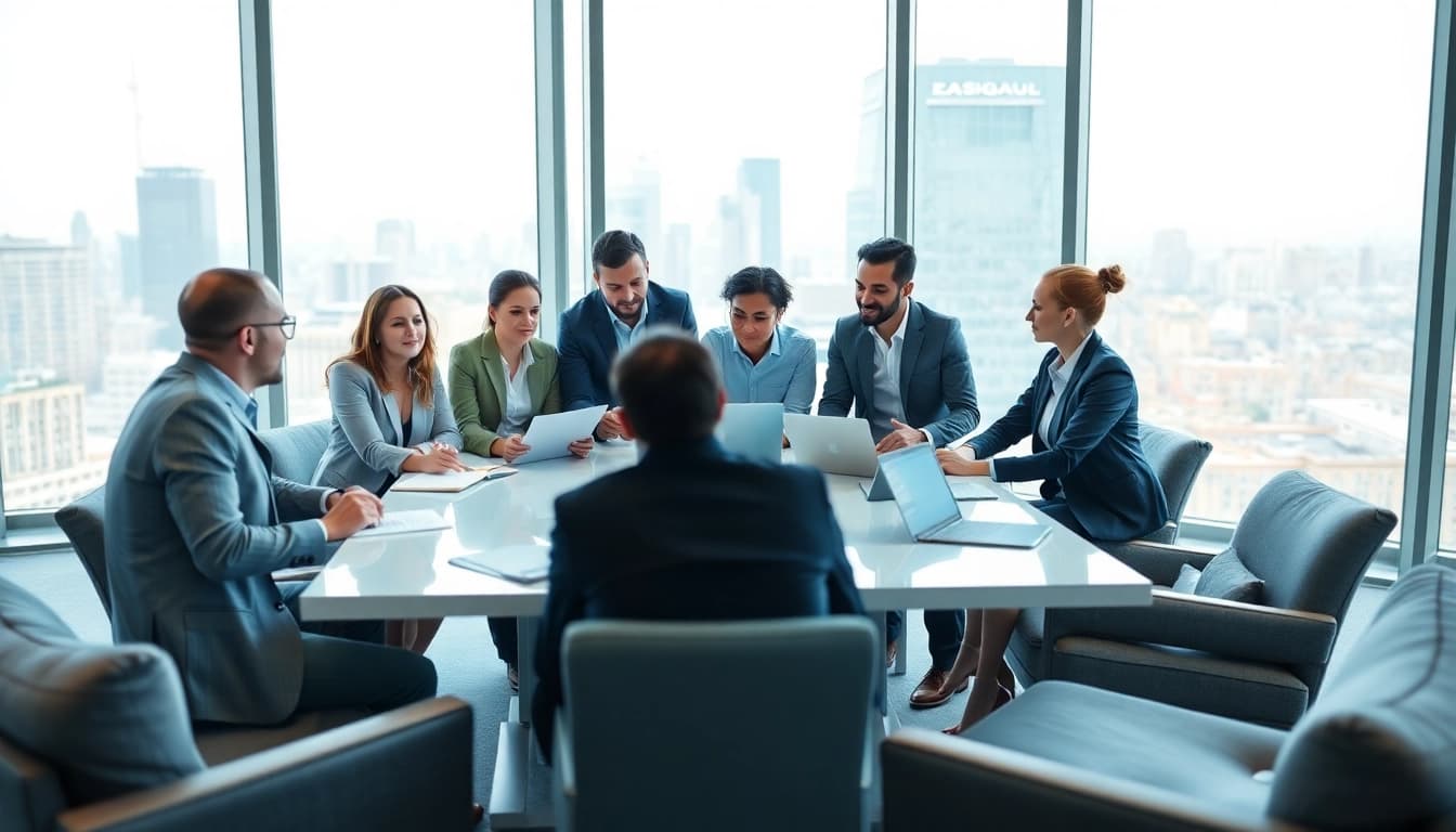 Unveiling profound founder leadership insights in a dynamic group brainstorming session.