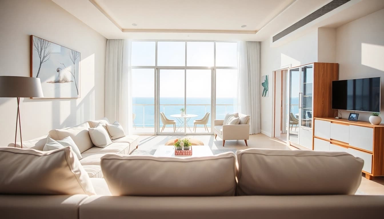 Buy apartment in Alanya with stunning sea views and modern interior features.