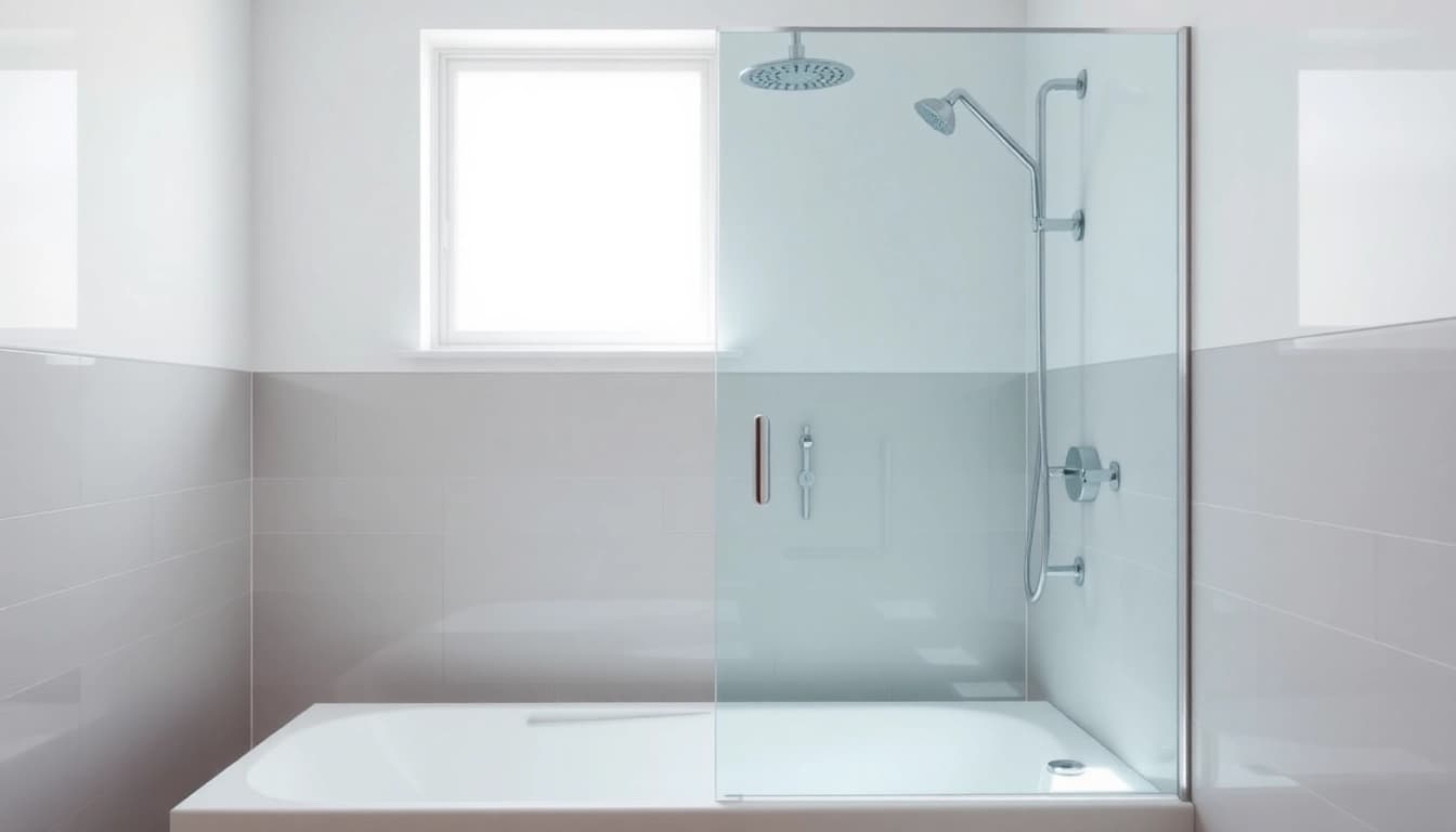 Präsentation der sonni Duschkabine 80x80 in einem modernen Badezimmer mit eleganten Armaturen.