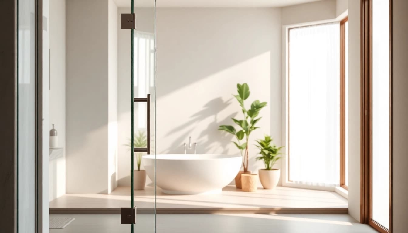 Transform your bathroom with elegant shower doors showcasing modern aesthetics and functionality.