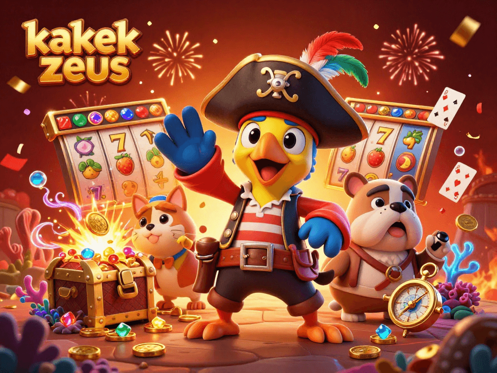 Engage with kakek zeus in an exciting slot adventure featuring dynamic characters and casino treasures.