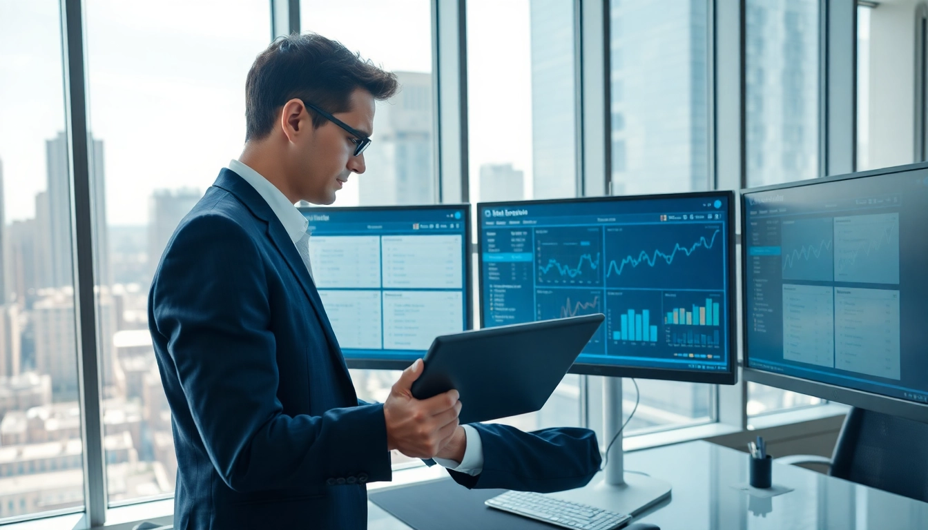 Analyze linkedin search data extraction in a professional office space with analytics displays.
