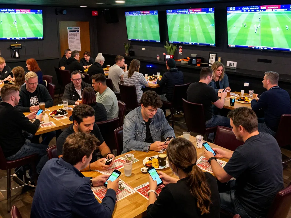 Taking strategic sports bets with live football matches displayed, emphasizing tỷ lệ cá cược bóng đá excitement