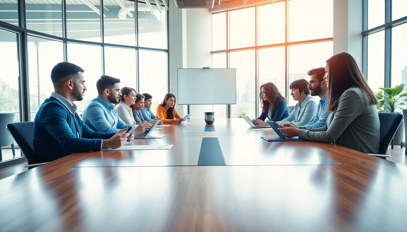 Good Wolf Marketing team collaborating in a vibrant office to enhance strategies.