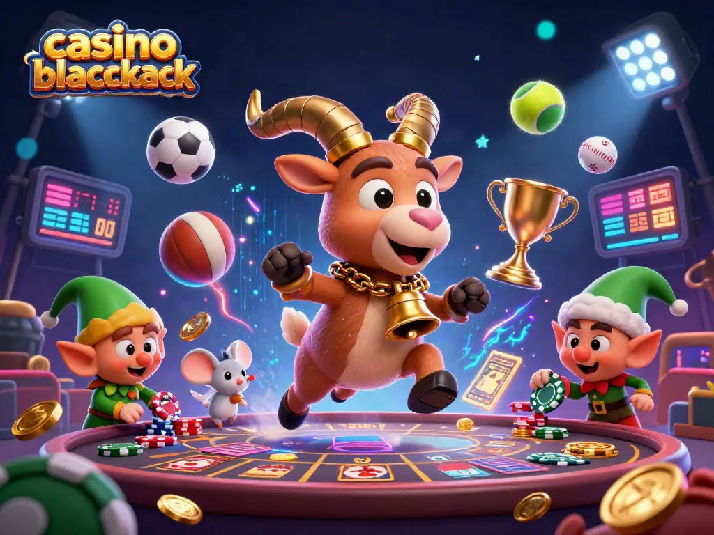 Juega casino blackjack y disfruta la emoción de las mesas, mientras los gremlins roban fichas.