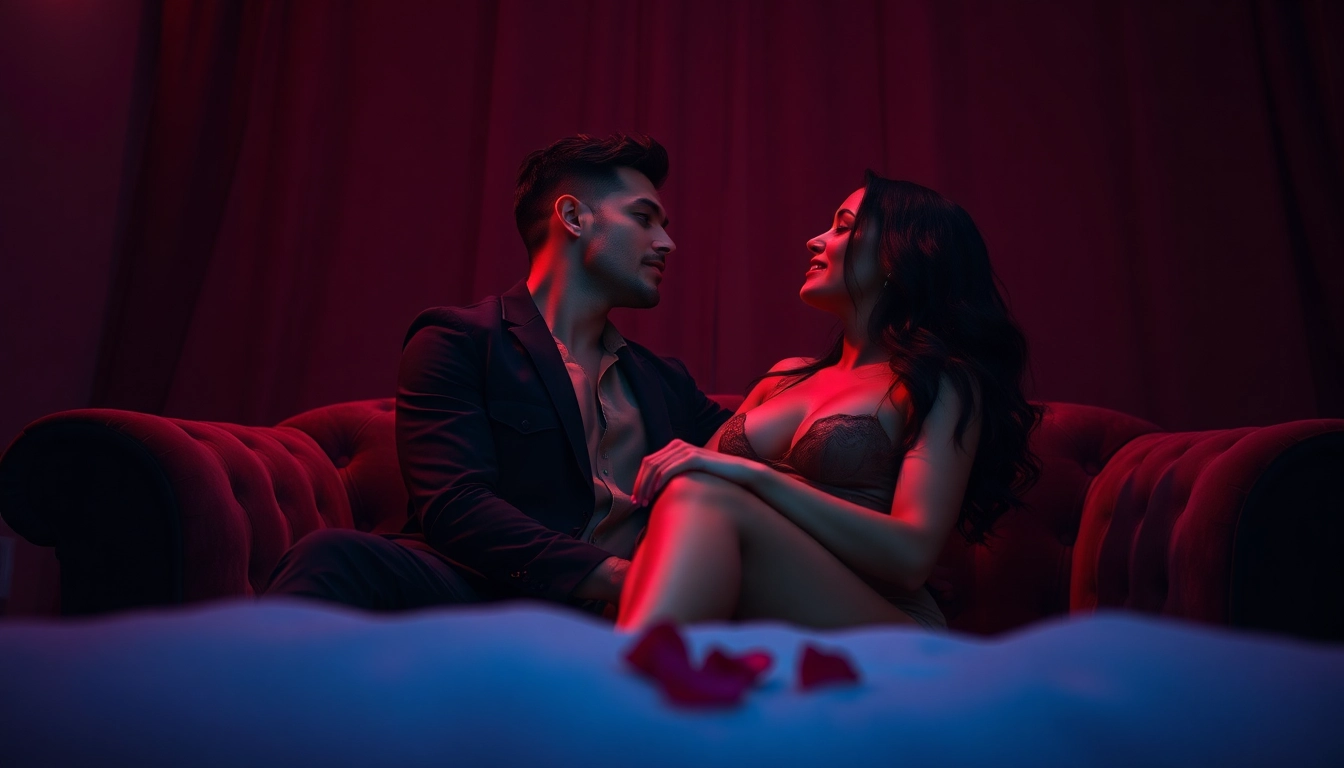 Immersive NSFW roleplay scene with engaging characters in an intimate setting.