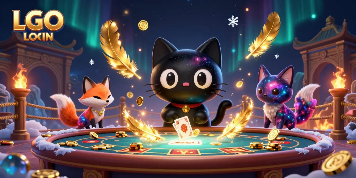 LGO LOGIN engages players at a cosmic casino with vibrant characters and dynamic gameplay.