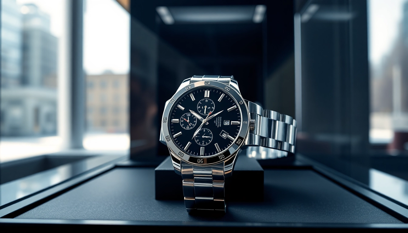 Showcase of a luxury replica watch highlighting intricate details and craftsmanship.