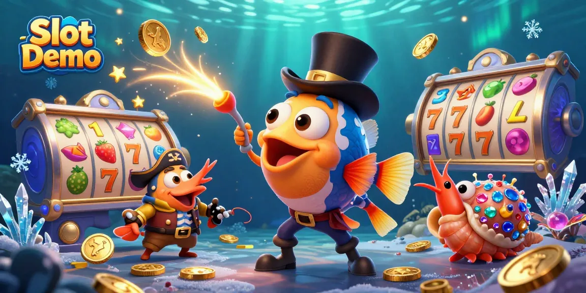 Play Slot Demo games featuring an anglerfish attracting golden coins in a vibrant underwater world