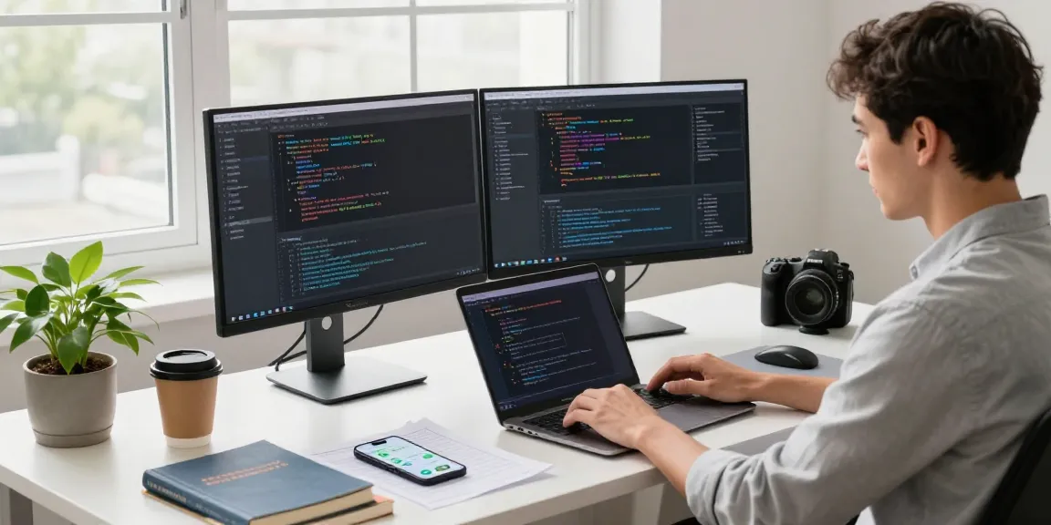 Open claw personal AI assistant in a modern tech workspace, showcasing coding and messaging integrations.