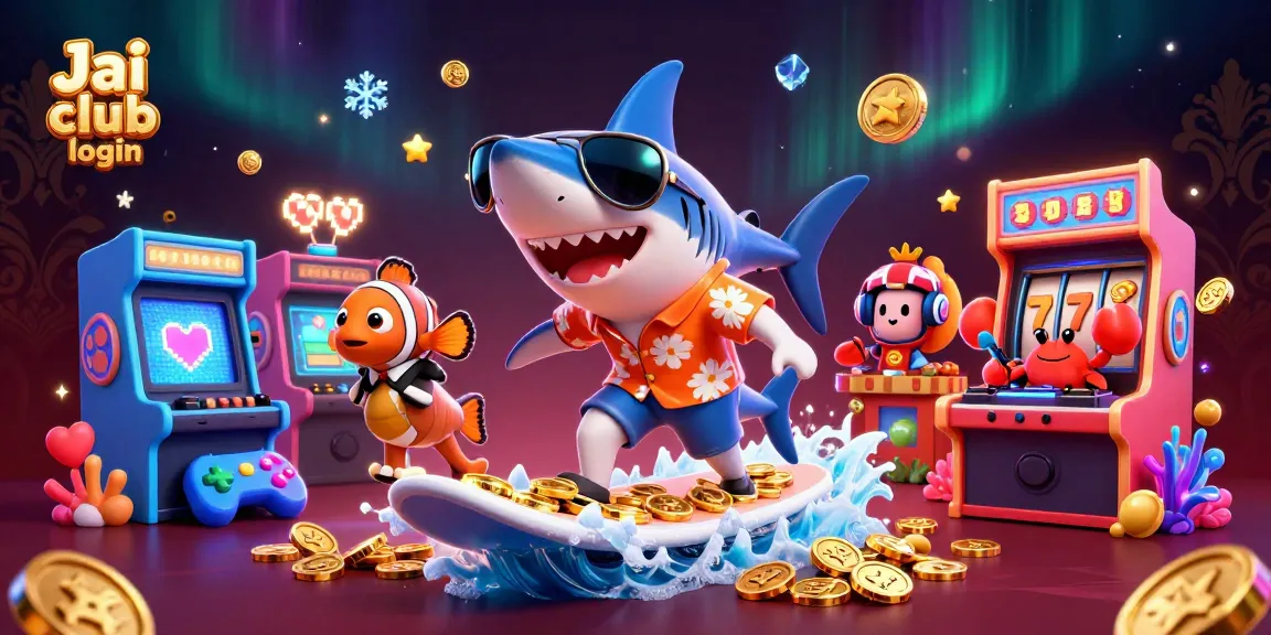 Engage with Jai club login in a vibrant 3D casino scene featuring dynamic characters and exciting game elements.