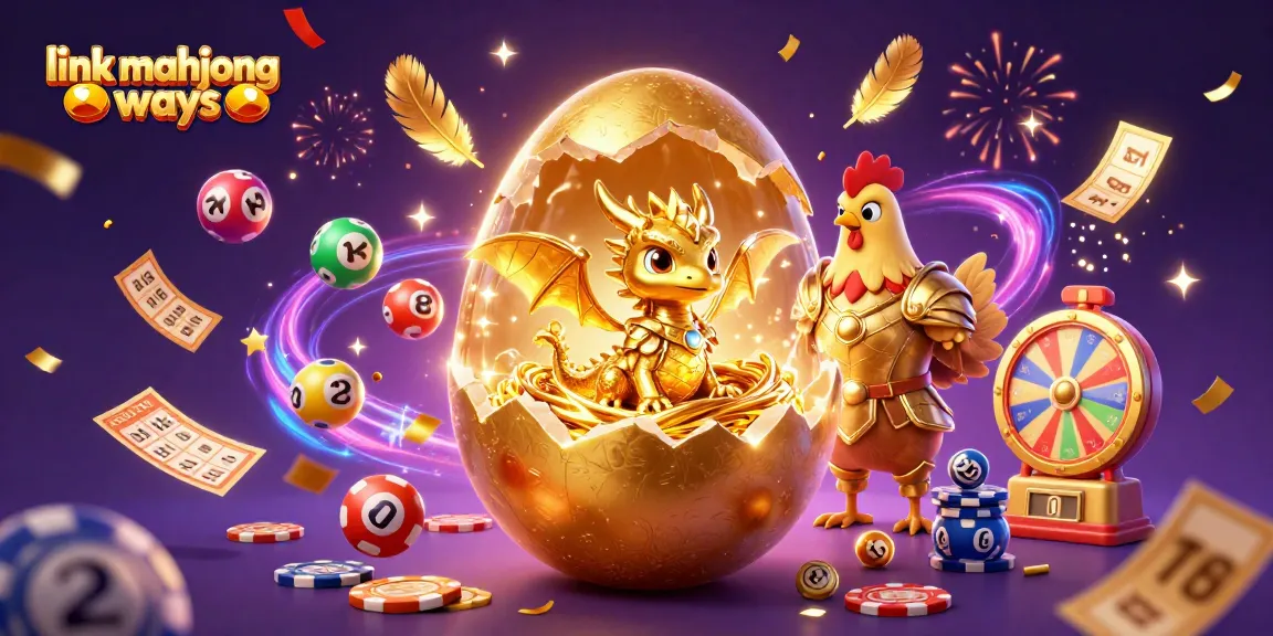 Experience action with link mahjong ways in a vibrant casino-themed 3D illustration showcasing golden treasures.