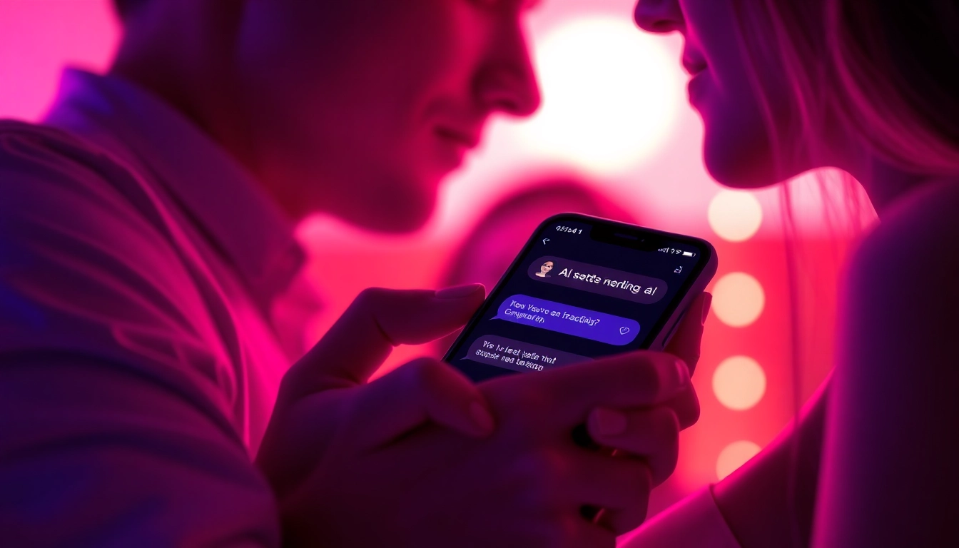 Engaging AI sexting chat interface showcasing interactive conversations.