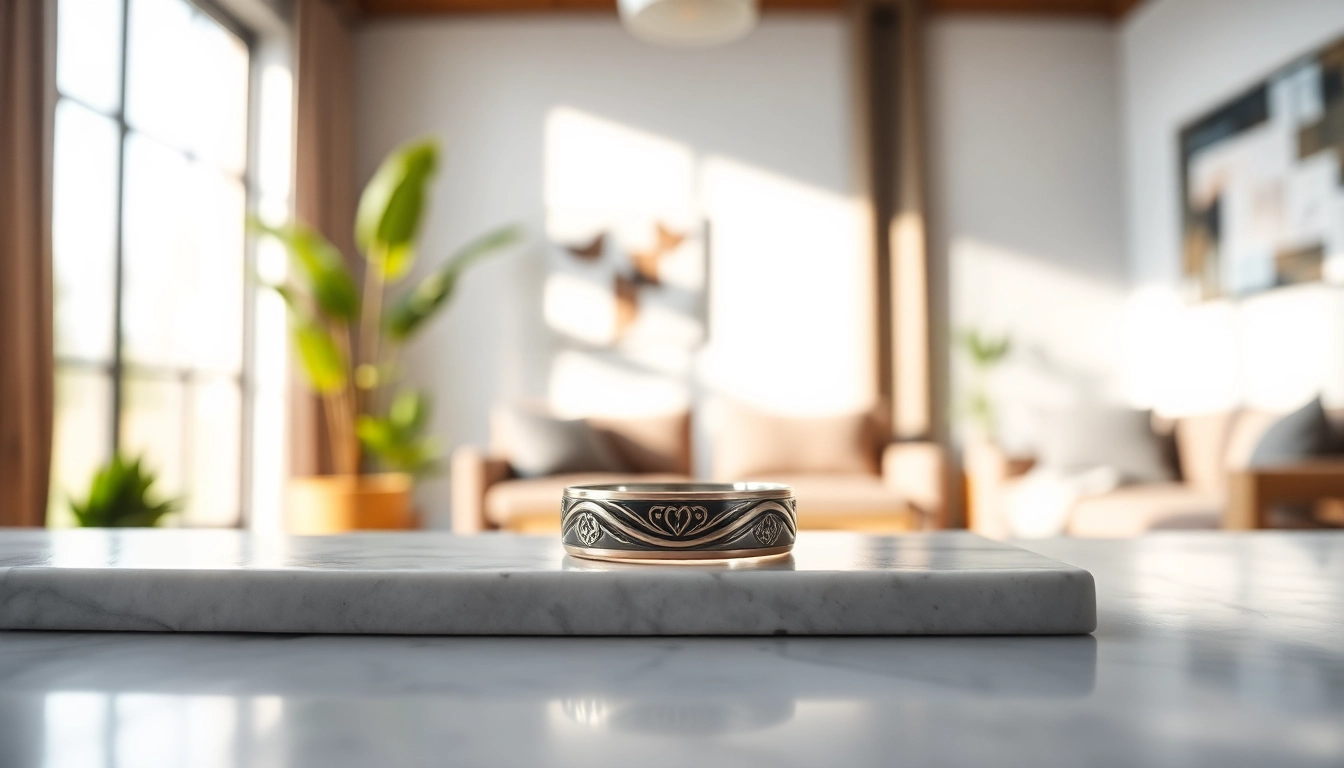 Showcasing the Smart Health Ring with elegant details and sophisticated design.