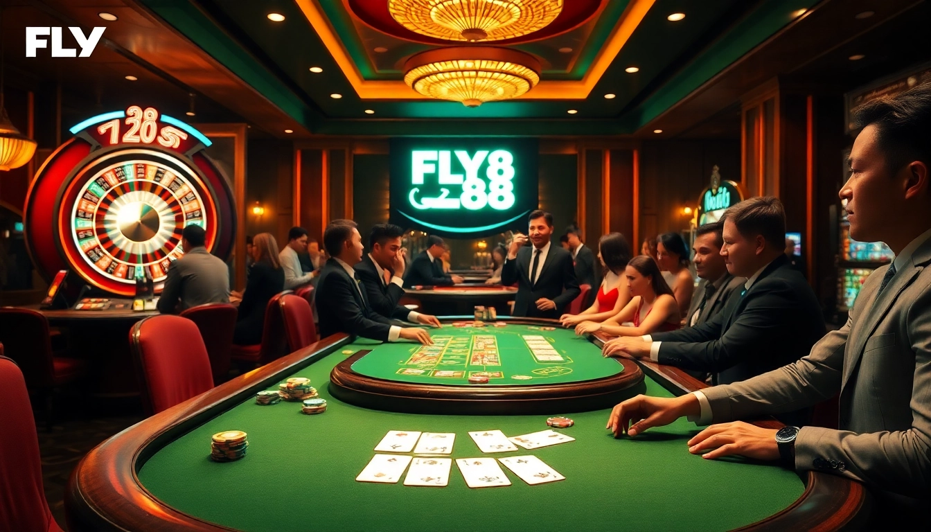 Engage in thrilling gameplay at FLY88 đăng nhập with luxurious casino atmosphere.