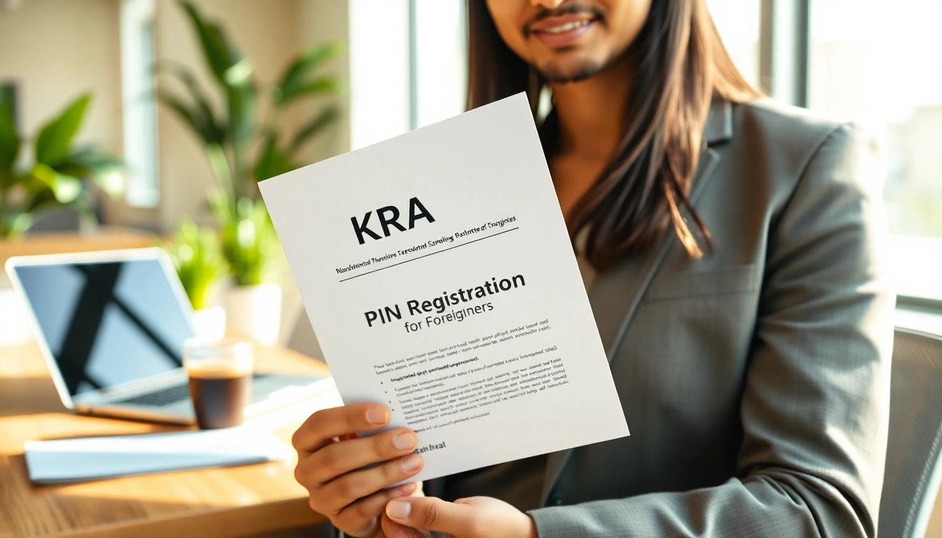 Learn about KRA PIN Registration for Foreigners with detailed guidance in a professional setting.