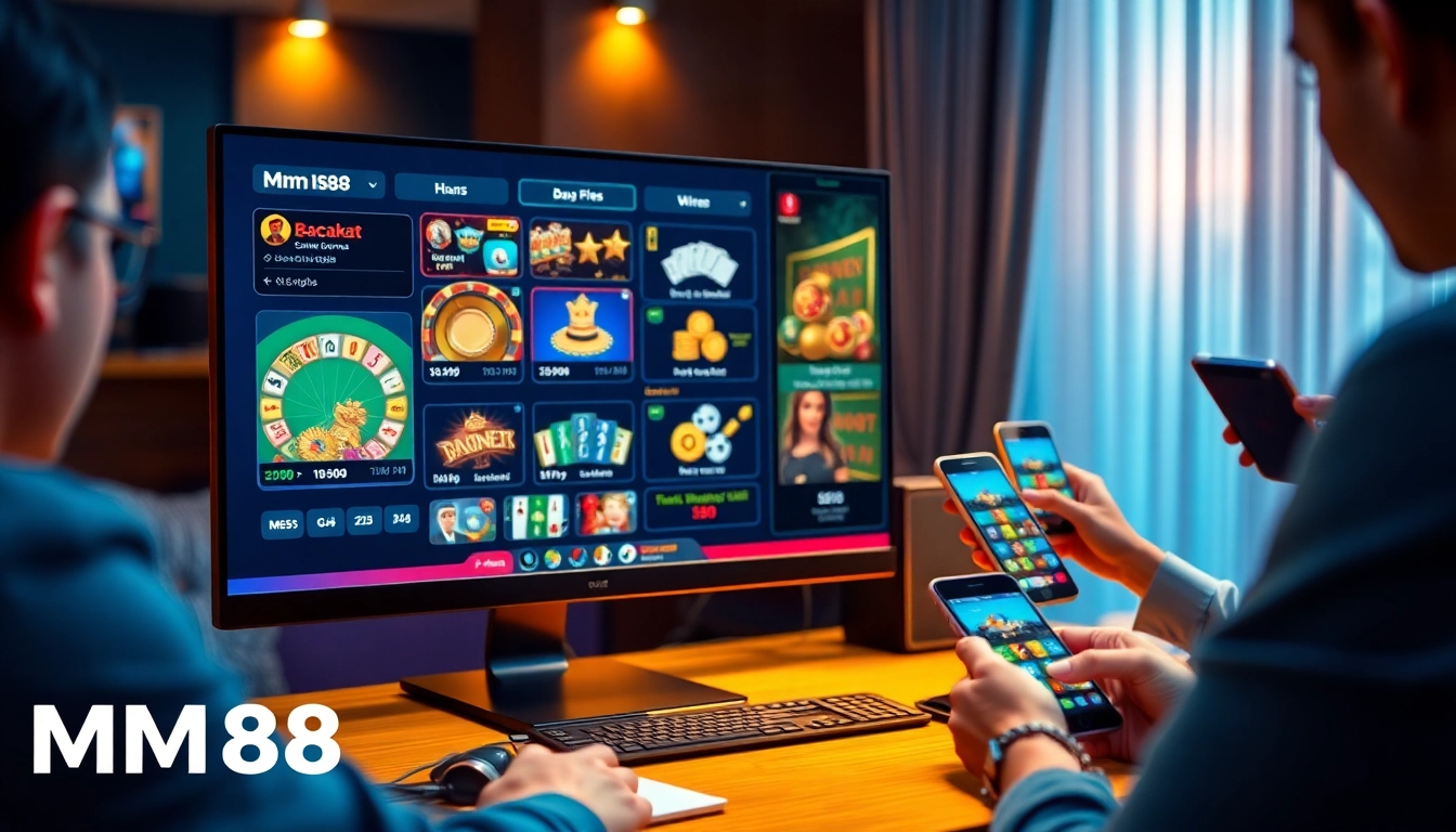Exciting online gambling experience at https://mm88.agency/ with vibrant games and enthusiastic players.