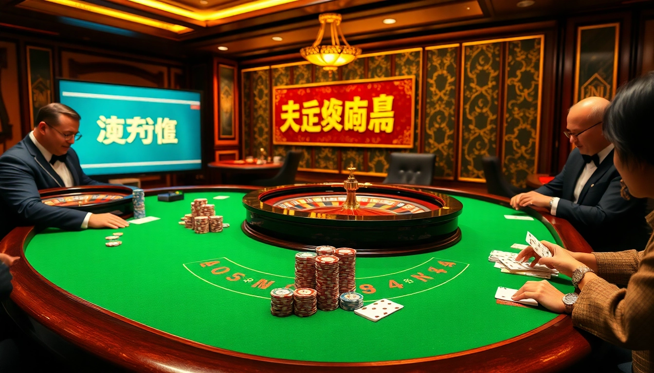 Here, players engage in dynamic gameplay at the casino featuring the keyword 여기여, surrounded by vibrant colors and luxurious details.