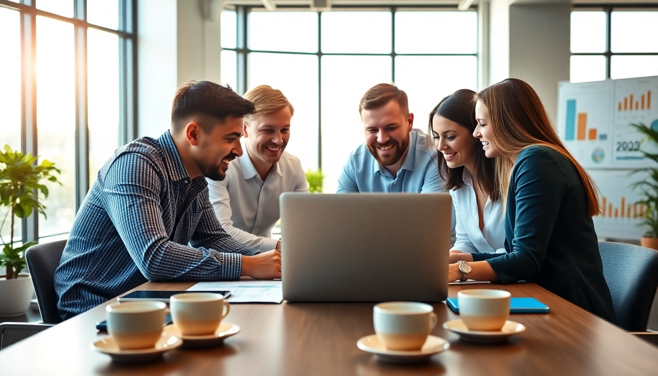 Effective hubspot marketing email strategies brainstormed by a dynamic team in a vibrant office setting.
