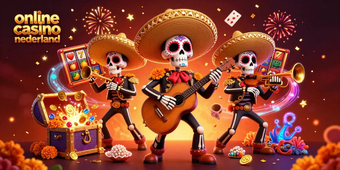 Join the celebration of online casino nederland with vibrant characters and exciting slot elements.