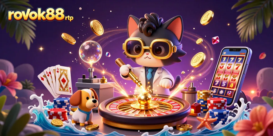 Experience the thrill of rokok88 rtp with exciting golden coins and vibrant casino elements.