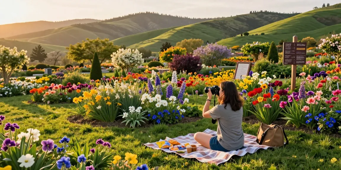 https://www.thecapayvalleygardentour.com features a traveler capturing beautiful garden landscapes at Capay Valley.