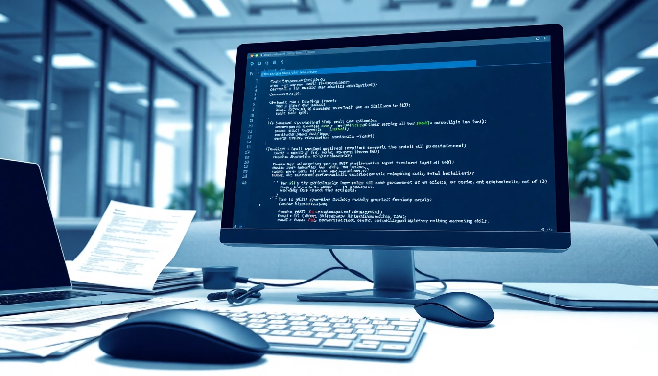 Streamline PowerShell automation for IT compliance with advanced scripting displayed on a computer screen.