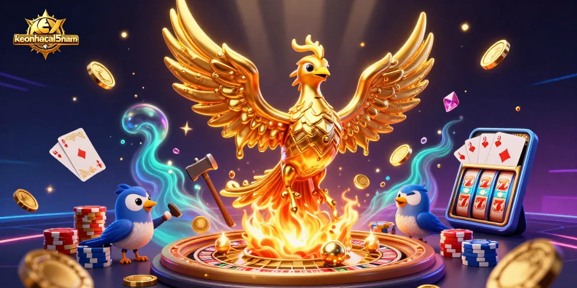 Experience thrilling gameplay with keonhacai5nam featuring a molten phoenix and casino elements.