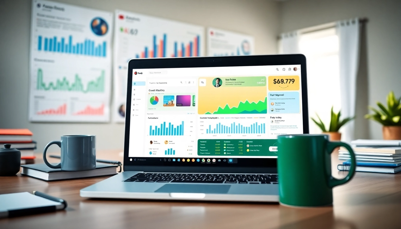 Boost engagement using a youtube smm panel with vibrant analytics dashboard and organized workspace.