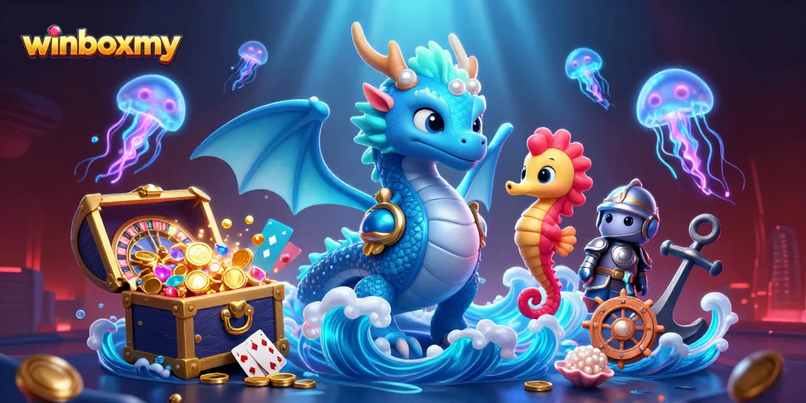 Engage in thrilling gameplay with winboxmy as you unlock treasures in a vibrant casino underwater scene