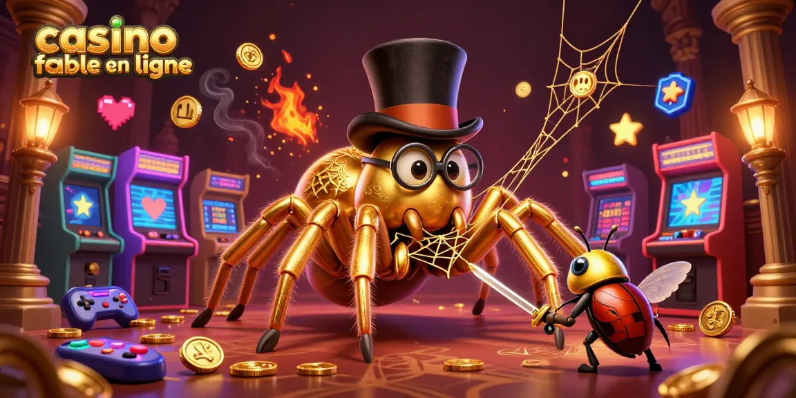 Découvrez les jeux d'un casino fiable en ligne avec une araignée dorée, un chevalier scarabée et des machines à sous.