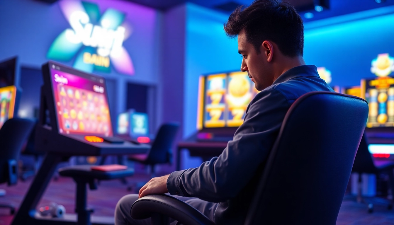 Menampilkan pakde4d slot yang menarik dengan pemain fokus pada layar permainan.