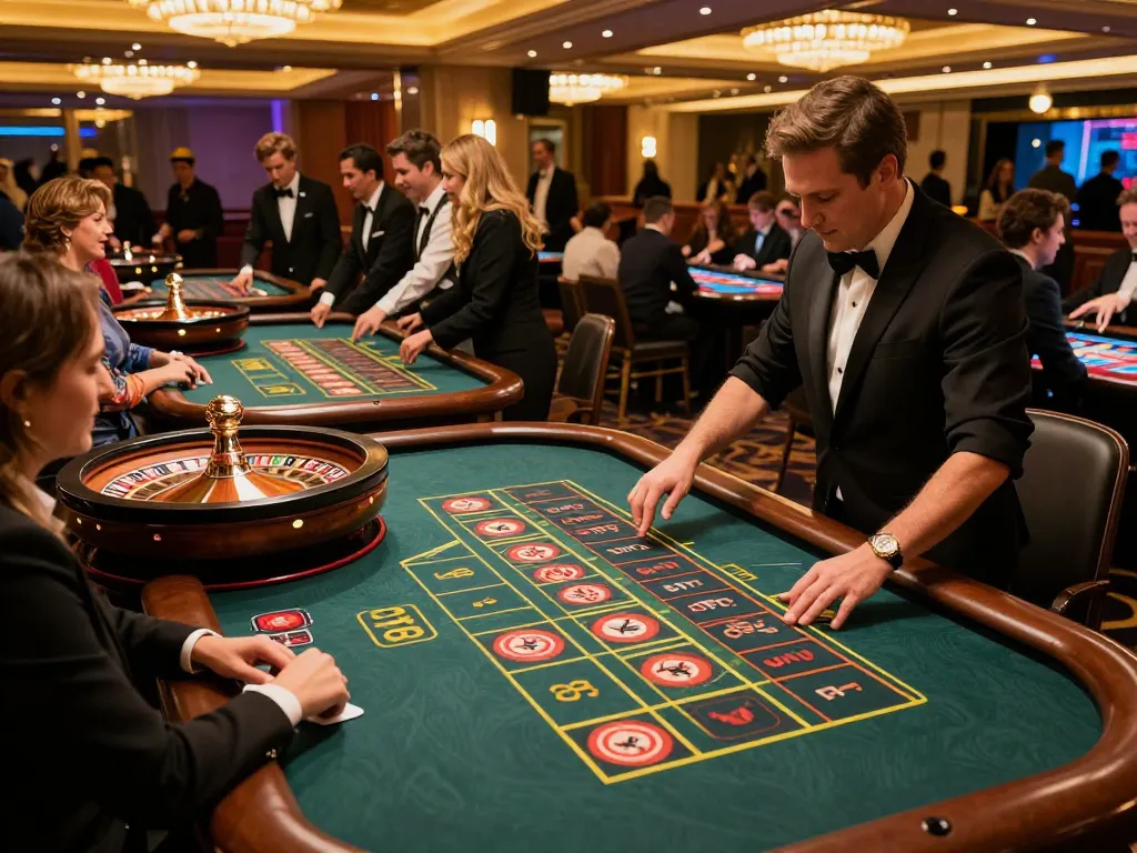 Players engaging at roulette tables while experiencing nano banana flash technology in action