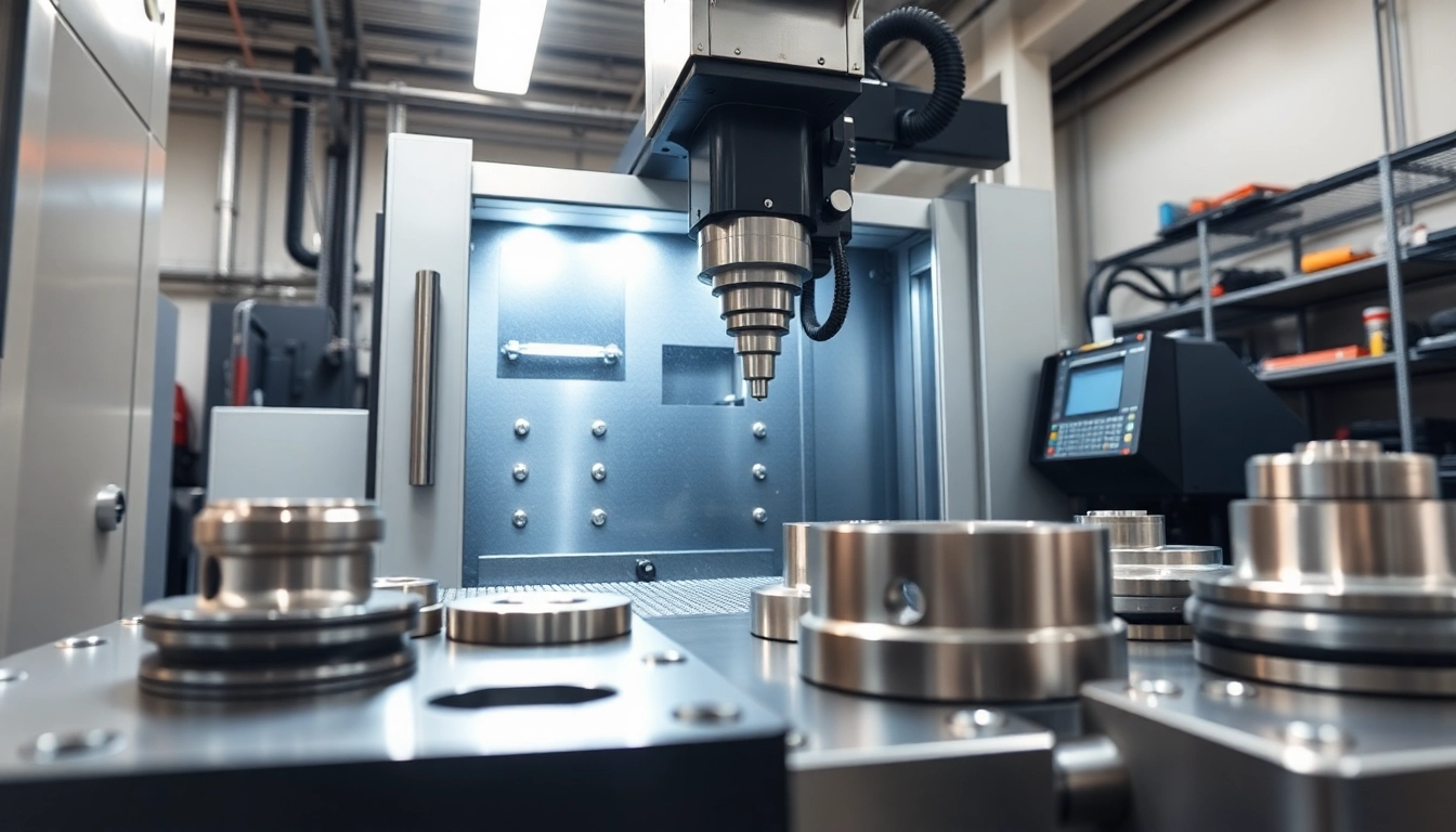 Chiheng Custom CNC Machining featuring precision equipment and machined parts in a professional setting.