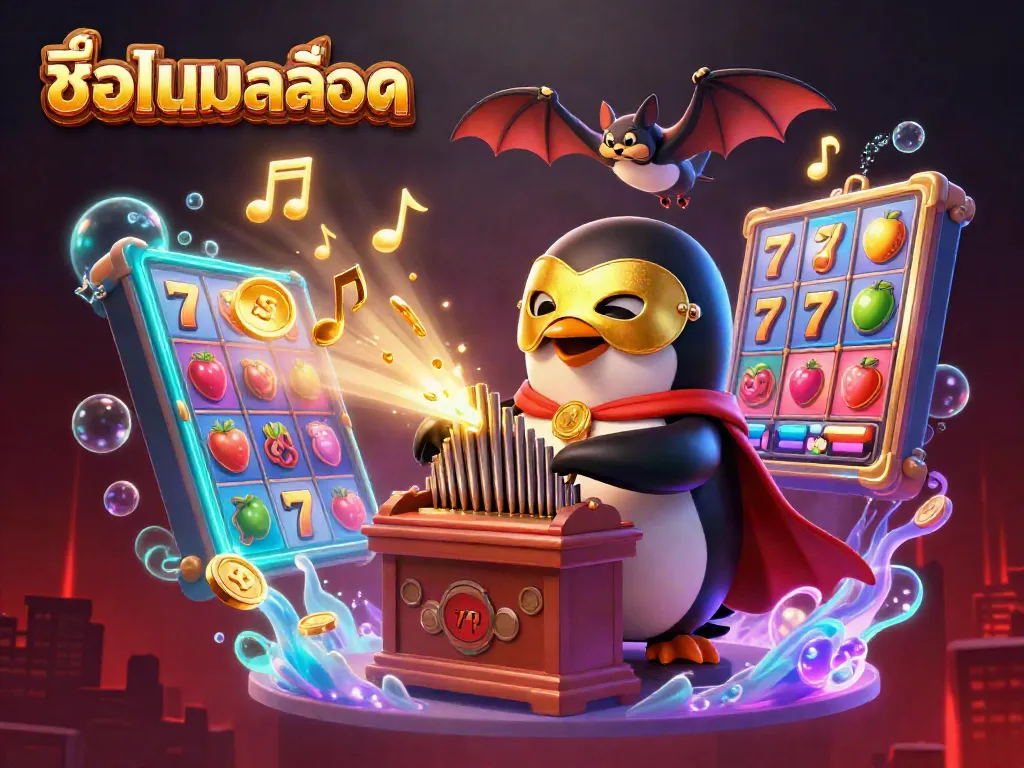Engage with the thrilling world of ชื่อเกมสล็อต, a vibrant slot scene filled with jackpots and animated elements.