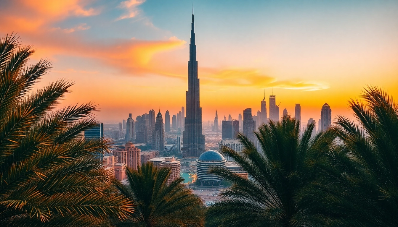 View of Dubai skyline with Burj Khalifa showcasing the Ultimate Dubai Guide