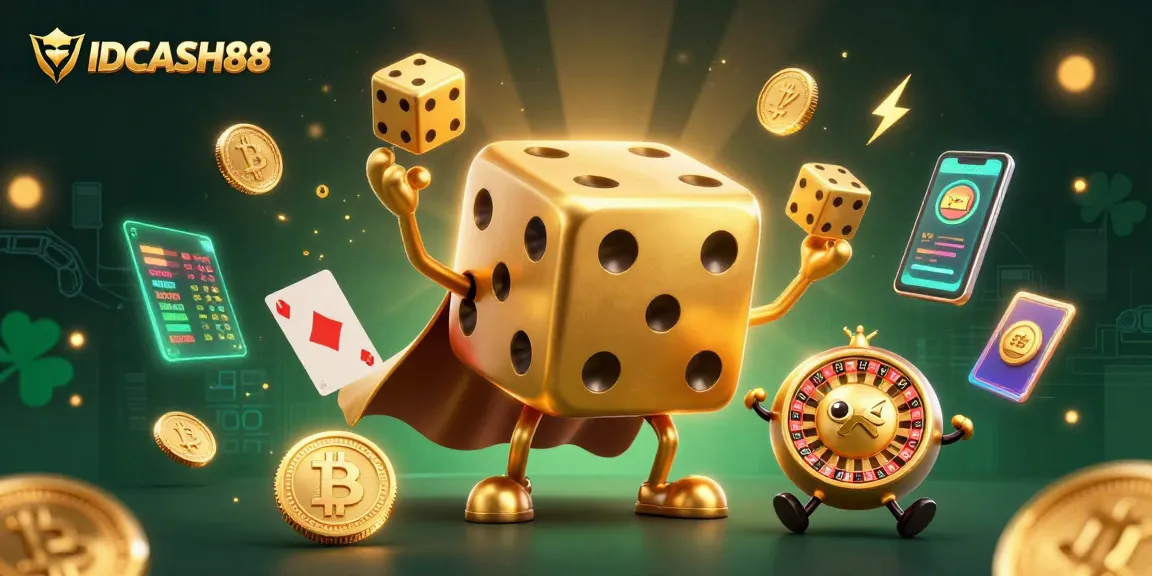 Play exciting casino games at IDCASH88, where golden dice and blockchain collide for thrilling experiences.