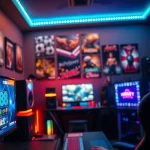 Menampilkan pengalaman bermain bos88 secara profesional dengan peralatan gaming modern.