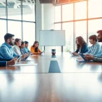 Good Wolf Marketing team collaborating in a vibrant office to enhance strategies.