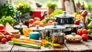 Explore delightful kitchenware gift ideas NZ featuring vibrant utensils and elegant cookware.