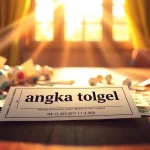 Menampilkan angka togel dalam tiket lotere dengan suasana yang cerah dan penuh harapan.