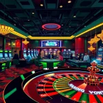 Engaged players at a vibrant gambling table at https://mm88bc.com/ showcasing an energetic casino atmosphere.
