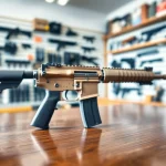 View of the ar 15 binary trigger highlighting its mechanical precision and quality.