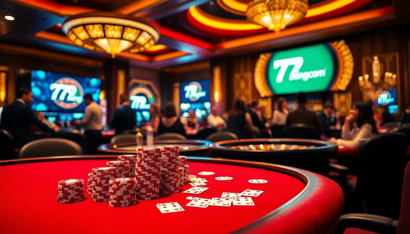 Players enjoying vibrant games at 79king com in a high-stakes casino atmosphere.