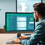 Explore the features of WhatsApp Smart CRM, showcasing dashboard interface and user interactions.