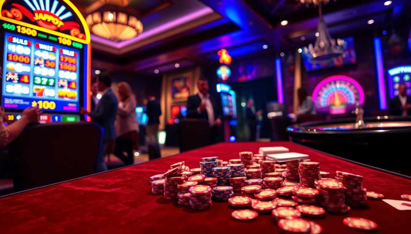 Players enjoying a thrilling slot bet 100 experience with vibrant casino elements.