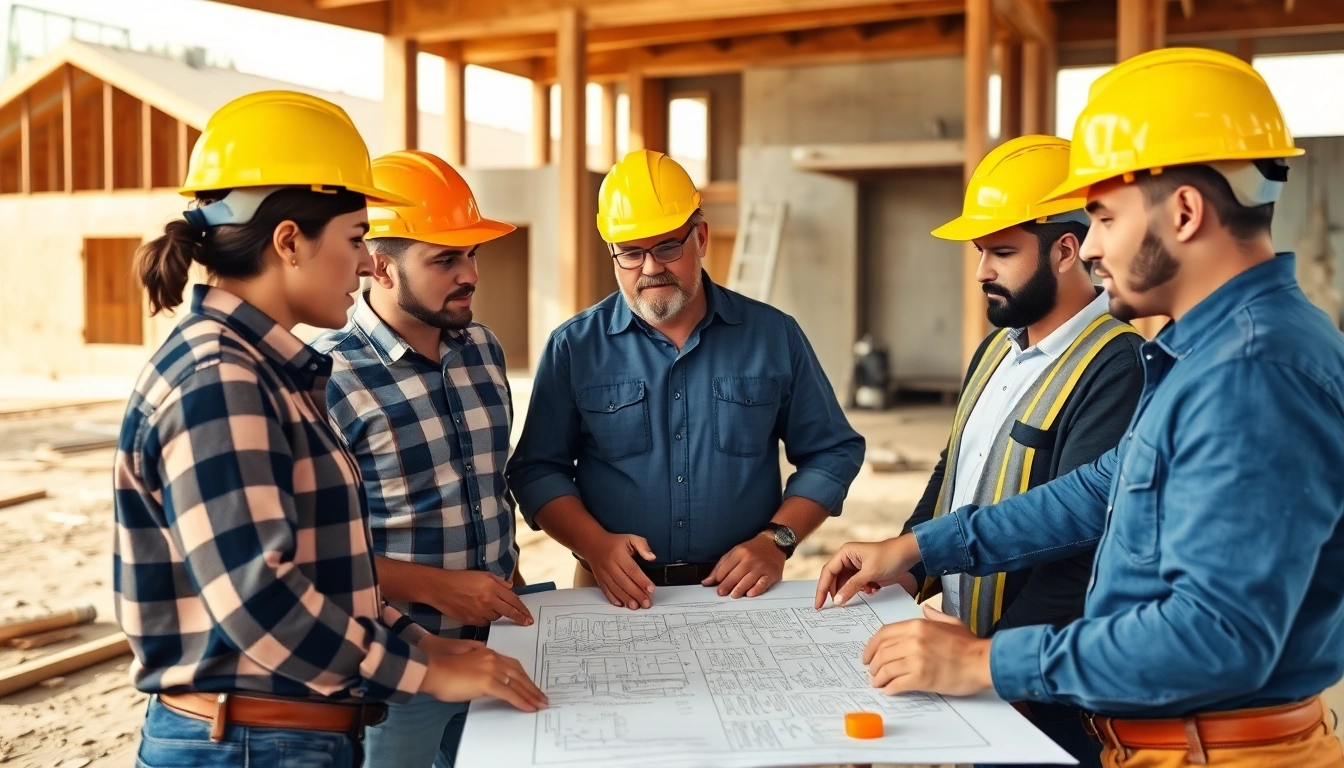 Showcasing Texas association of builders collaborating on-site, emphasizing teamwork and professionalism.