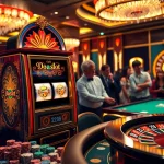 Experience the excitement of a doaslot slot machine in a vibrant casino environment.