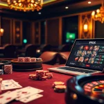 Experience excitement with VVJL's online casino interface, featuring a luxurious table and vibrant poker chips.