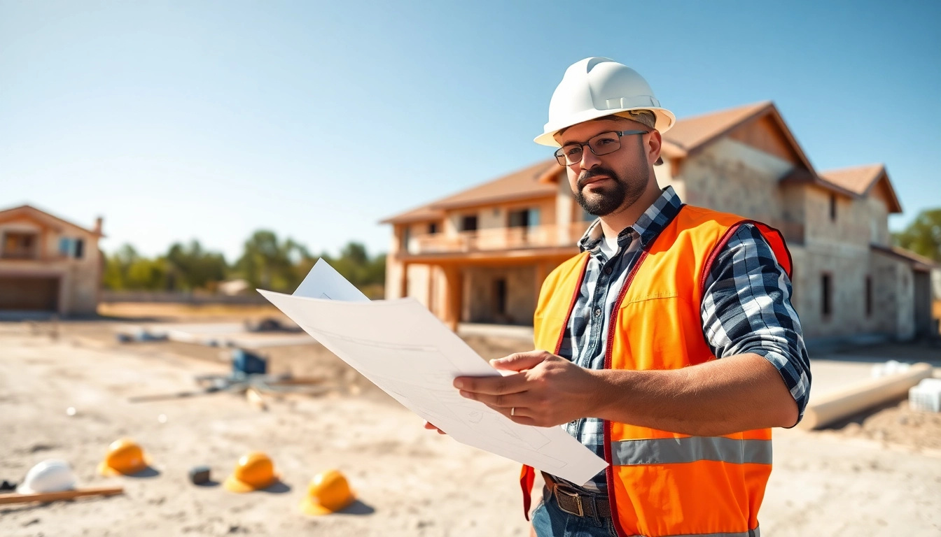 Professional builder engaging at a construction site for the Texas association of builders.